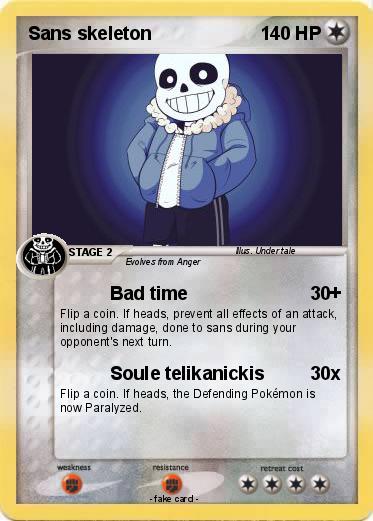 Pokemon Sans skeleton