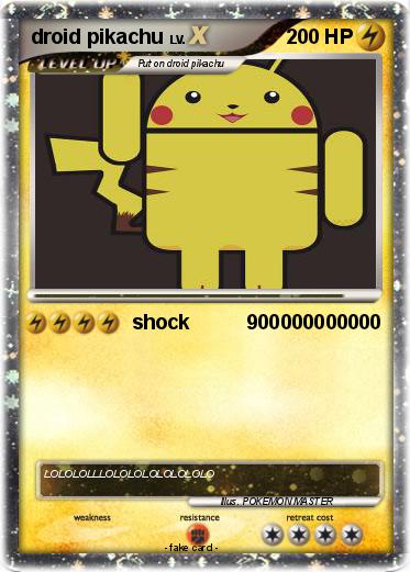 Pokemon droid pikachu