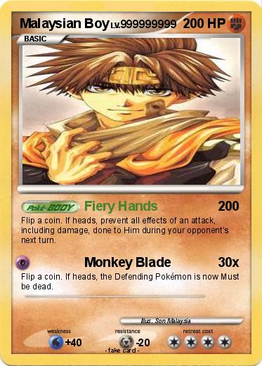 Pokemon Malaysian Boy