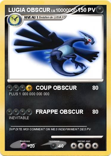 Pokemon LUGIA OBSCUR