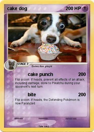 Pokemon cake dog
