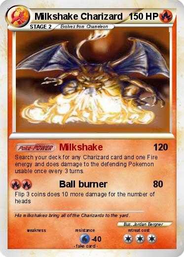 Pokemon Milkshake Charizard