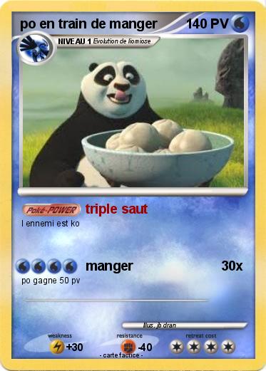 Pokemon po en train de manger