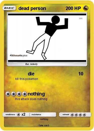 Pokemon dead person
