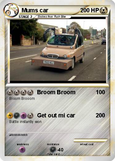 Pokemon Mums car