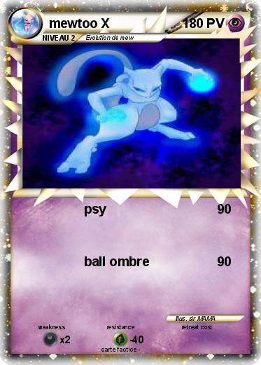 Pokemon mewtoo X