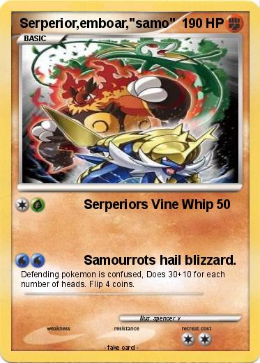 Pokemon Serperior,emboar,"samo"