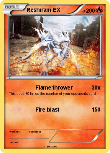 Pokemon Reshiram EX