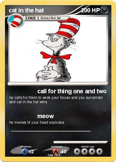Pokemon cat in the hat