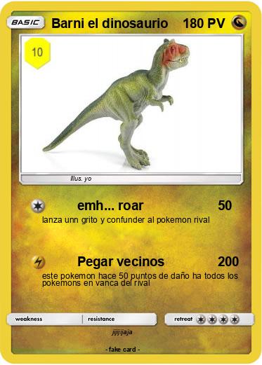 Pokemon Barni el dinosaurio