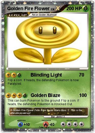 Pokemon Golden Fire Flower