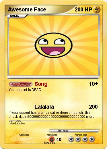 Pokemon Awesome Face