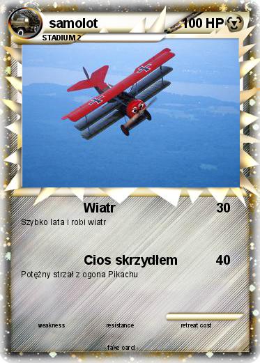 Pokemon samolot