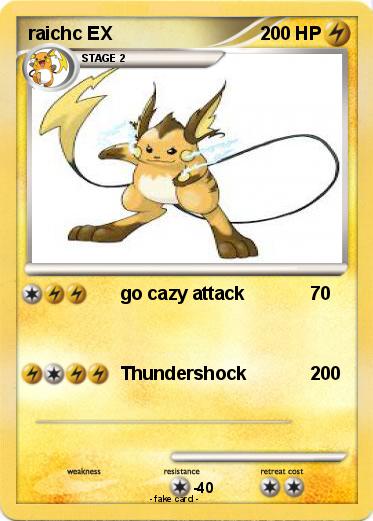 Pokemon raichc EX