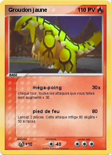 Pokemon Groudon jaune       