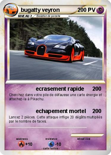 Pokemon bugatty veyron