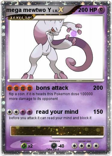 Pokemon mega mewtwo Y