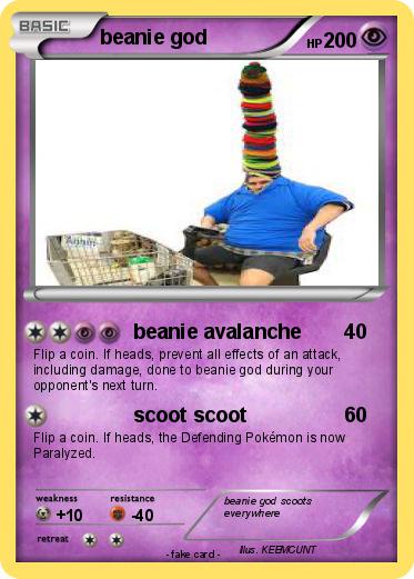 Pokemon beanie god