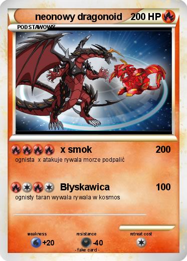 Pokemon neonowy dragonoid