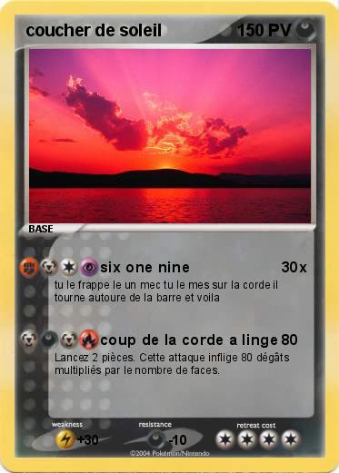 Pokemon coucher de soleil