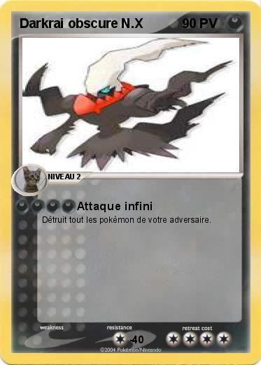 Pokemon Darkrai obscure N.X