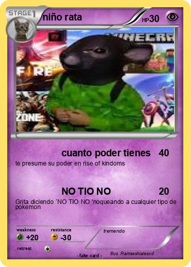 Pokemon niño rata