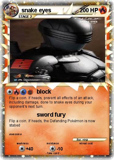 Pokemon snake eyes