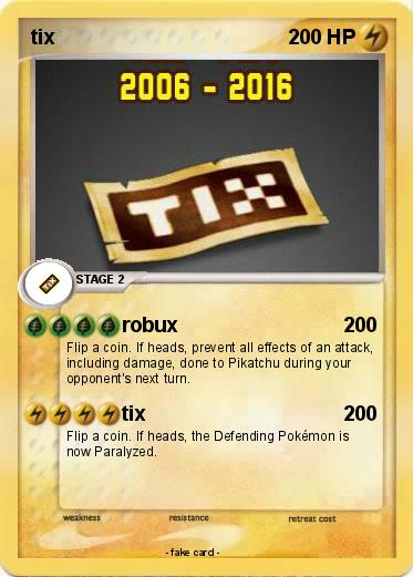 Pokemon tix