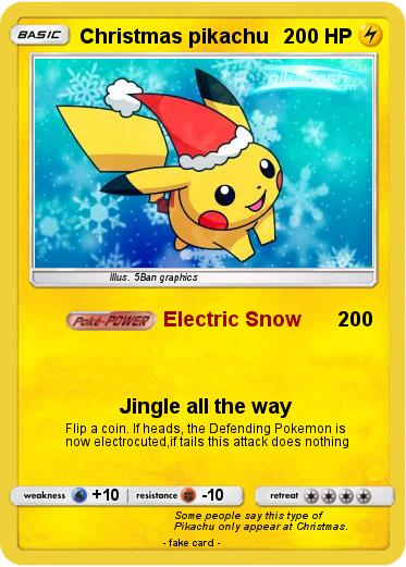 Pokemon Christmas pikachu
