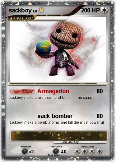 Pokemon sackboy