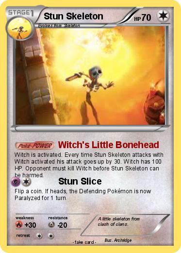 Pokemon Stun Skeleton