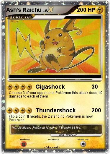 Pokemon Ash’s Raichu