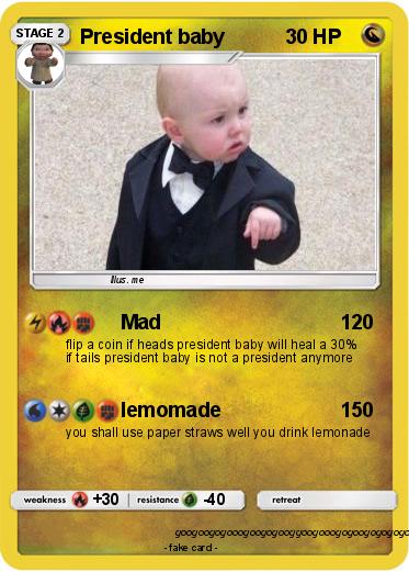 Pokemon President baby