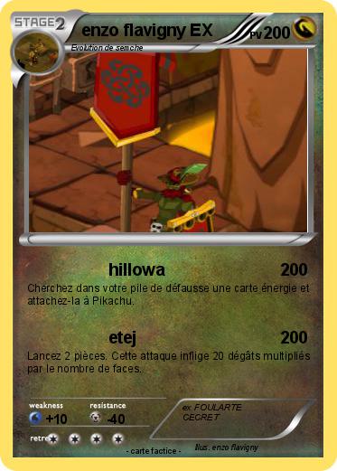 Pokemon enzo flavigny EX