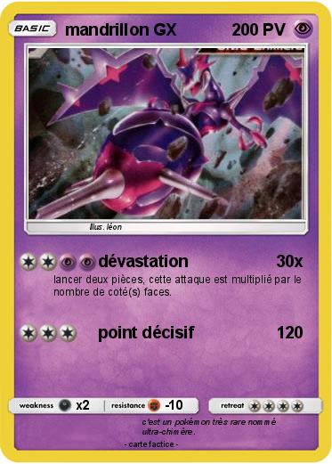 Pokemon mandrillon GX