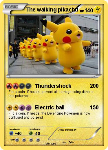 Pokemon The walking pikachu