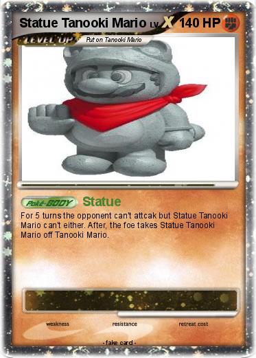 Pokemon Statue Tanooki Mario