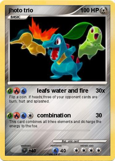 Pokemon jhoto trio