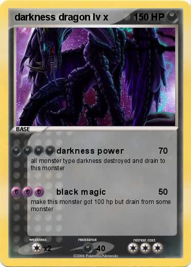 Pokemon darkness dragon lv x