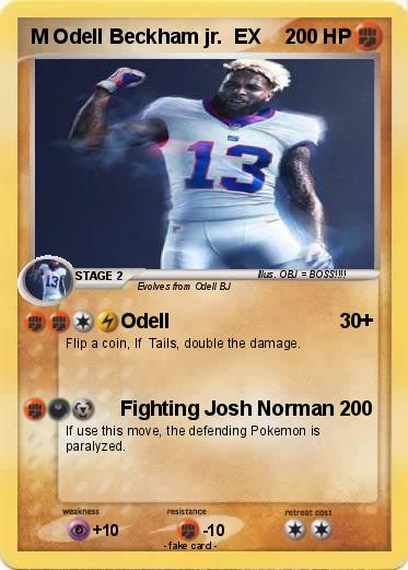 Pokemon M Odell Beckham jr.  EX