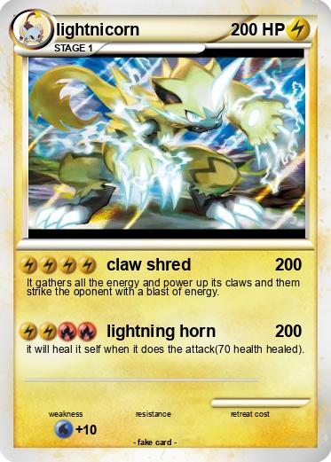 Pokemon lightnicorn