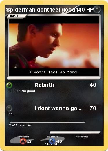 Pokemon Spiderman dont feel good