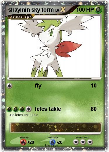 Pokemon shaymin sky form