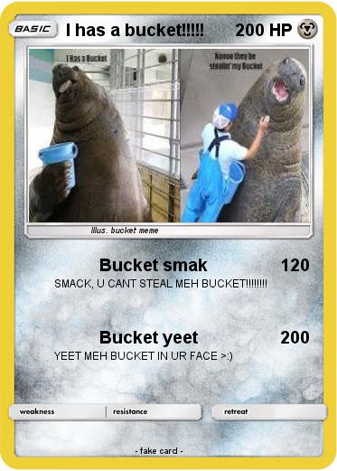 Pokemon I has a bucket!!!!!