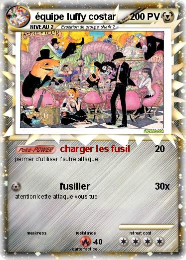 Pokemon équipe luffy costar