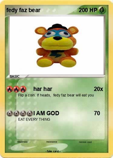 Pokemon fedy faz bear