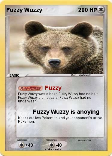 Pokemon Fuzzy Wuzzy