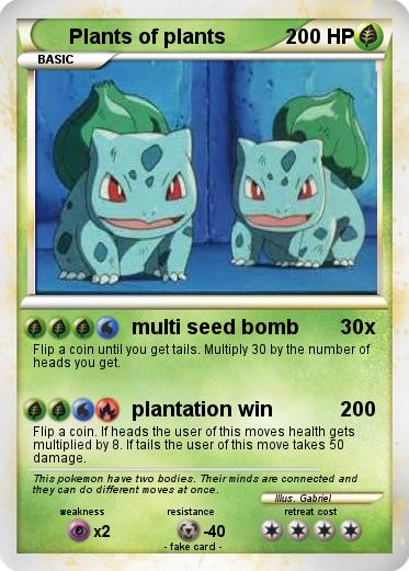 Pokemon Plants of plants