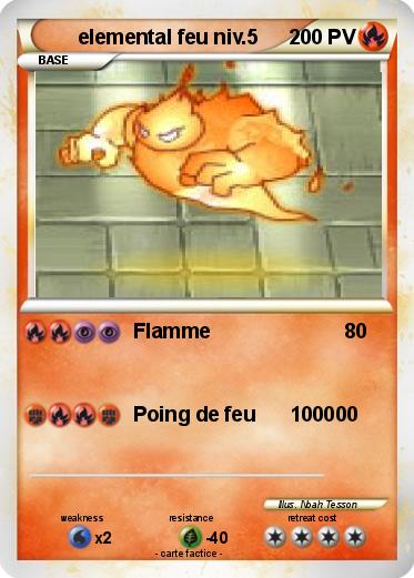 Pokemon elemental feu niv.5