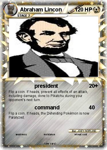 Pokemon Abraham Lincon
